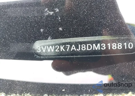 2013 Volkswagen Jetta 2.0L S from USA, damaged, VIN 3VW2K7AJ8DM318810